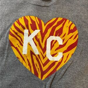 Kansas City Chiefs KC heart Charlie Hustle design
